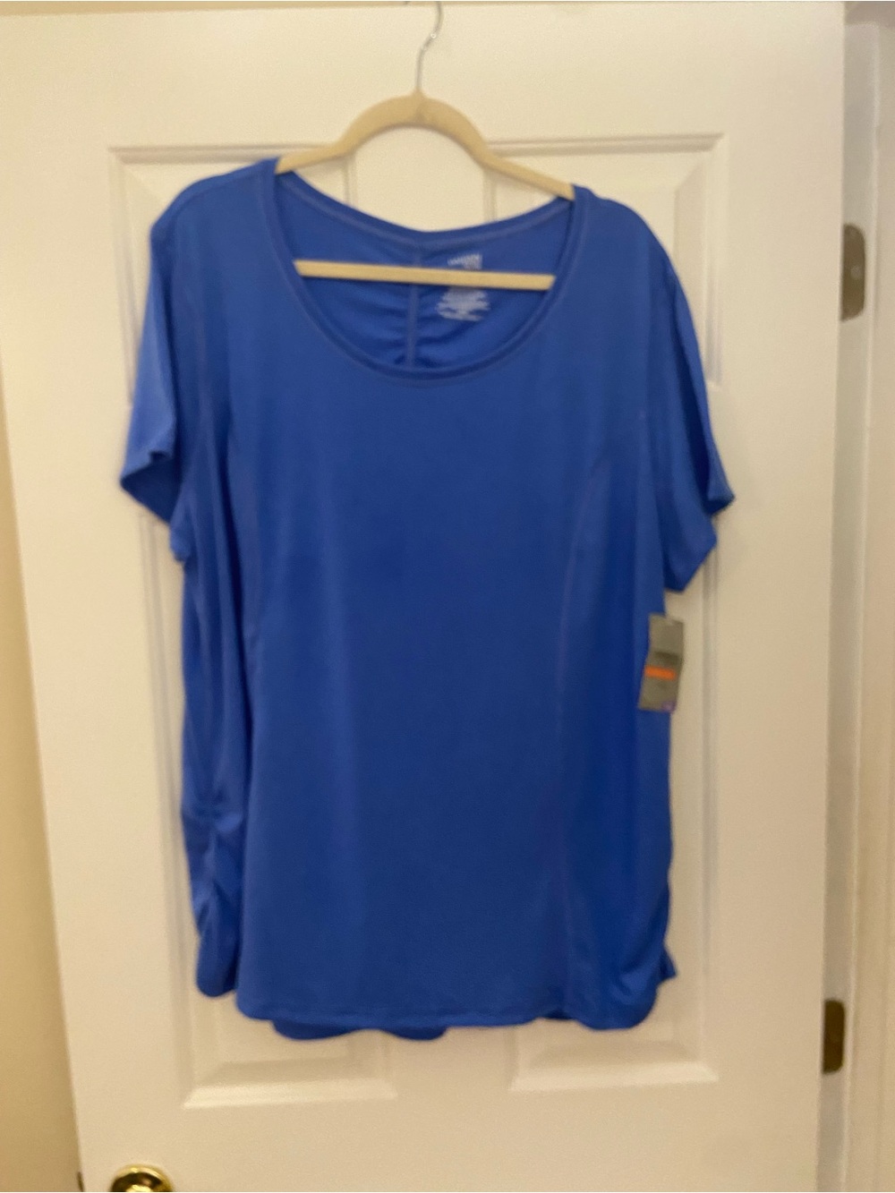 Danskin Women's Short Sleeve Tee in Blue for Workout or Casual - CUTE!
